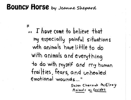 Cartoon image of Bouncy Horse, Vol 3.
