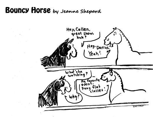 Cartoon image of Bouncy Horse, Vol 4.