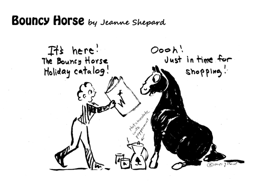 Cartoon image of Bouncy Horse, Vol 6.