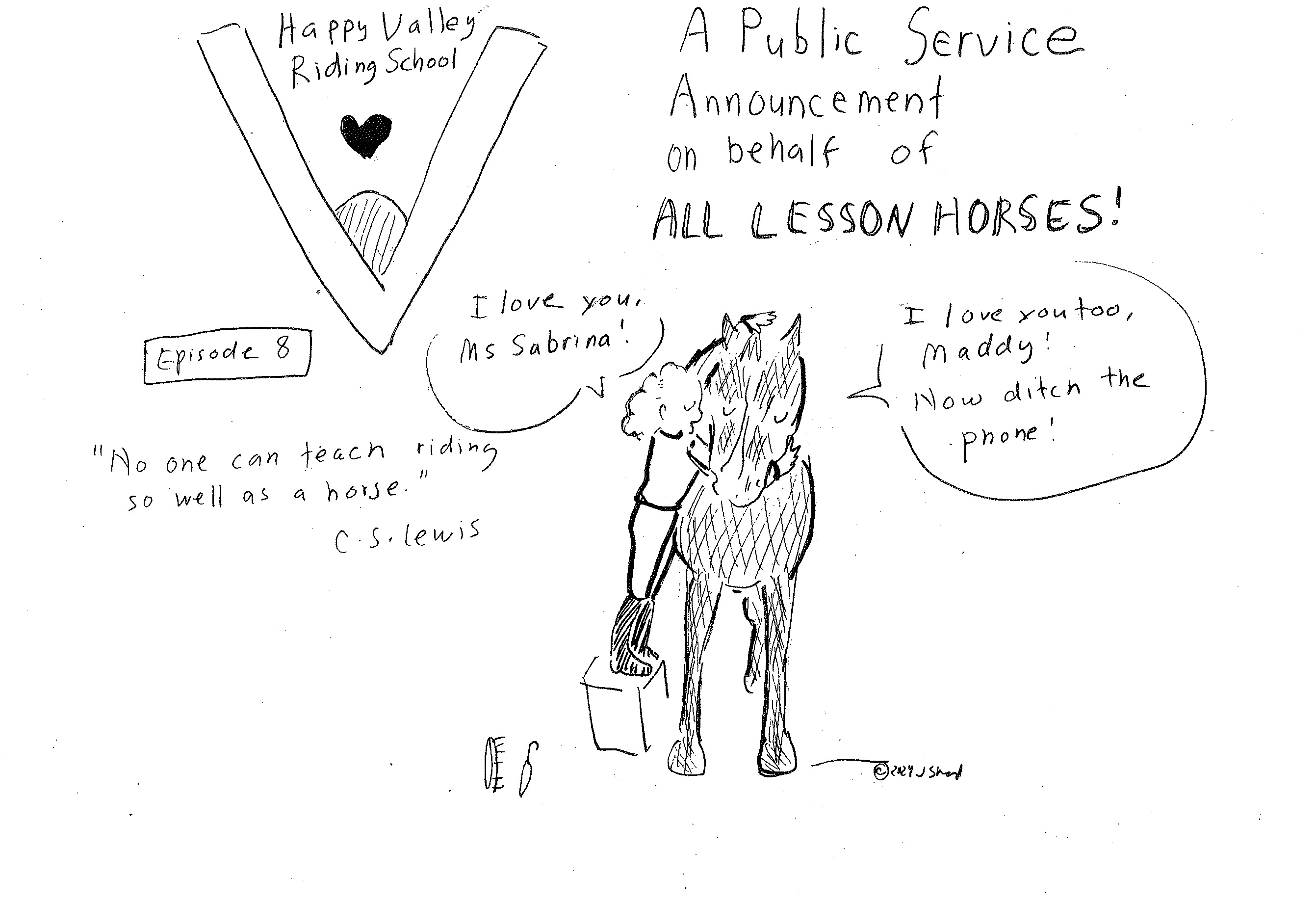 Happy Valley Riding School cartoon thumbnail