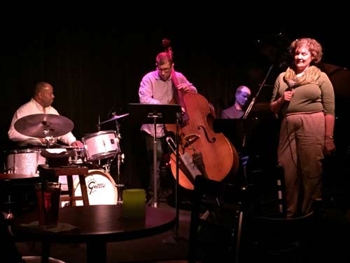 Jeanne performing with Hans Brehmer Trio at Egan's in Ballard